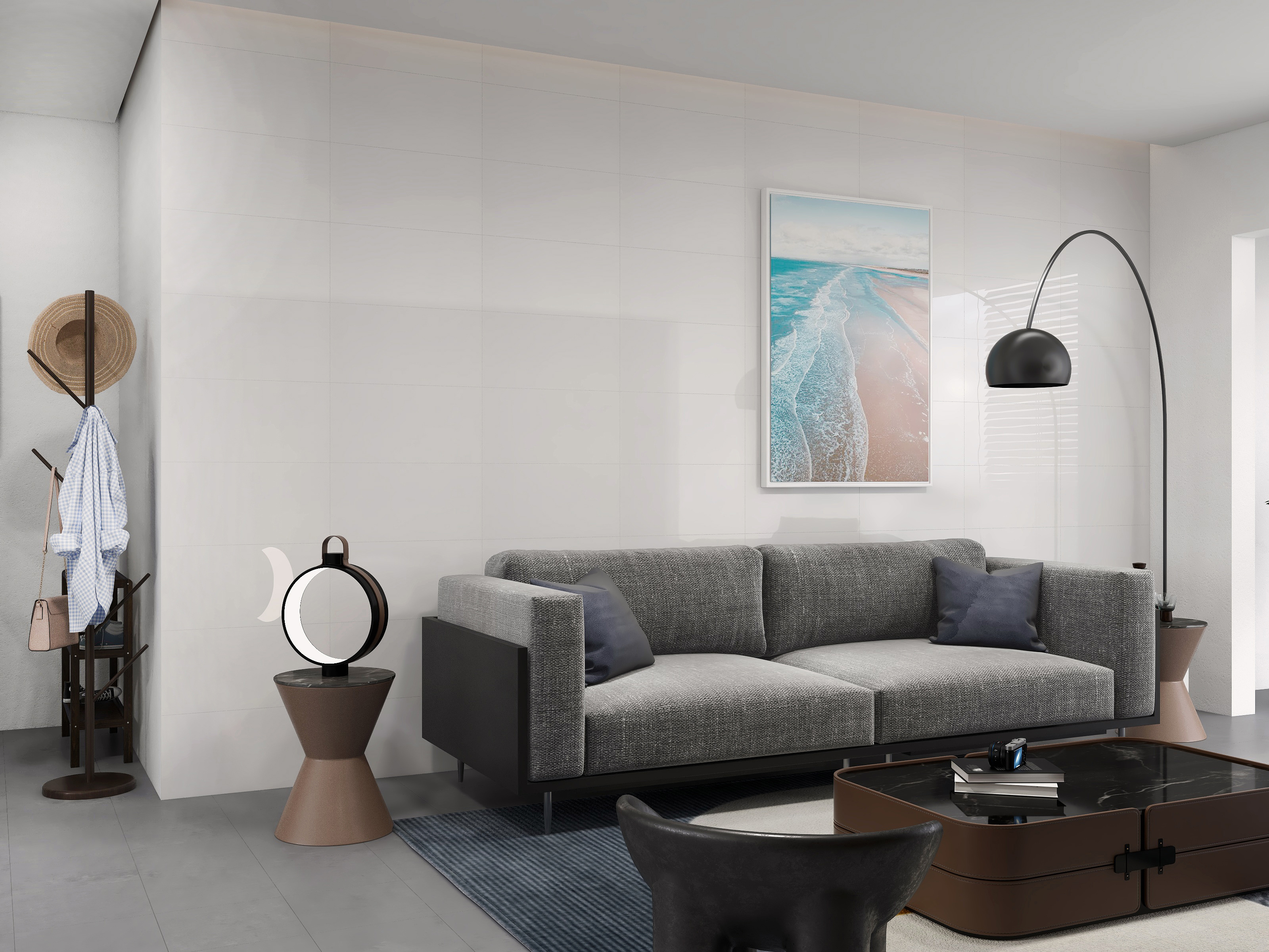 300x600mm living room white flat matt wall tiles