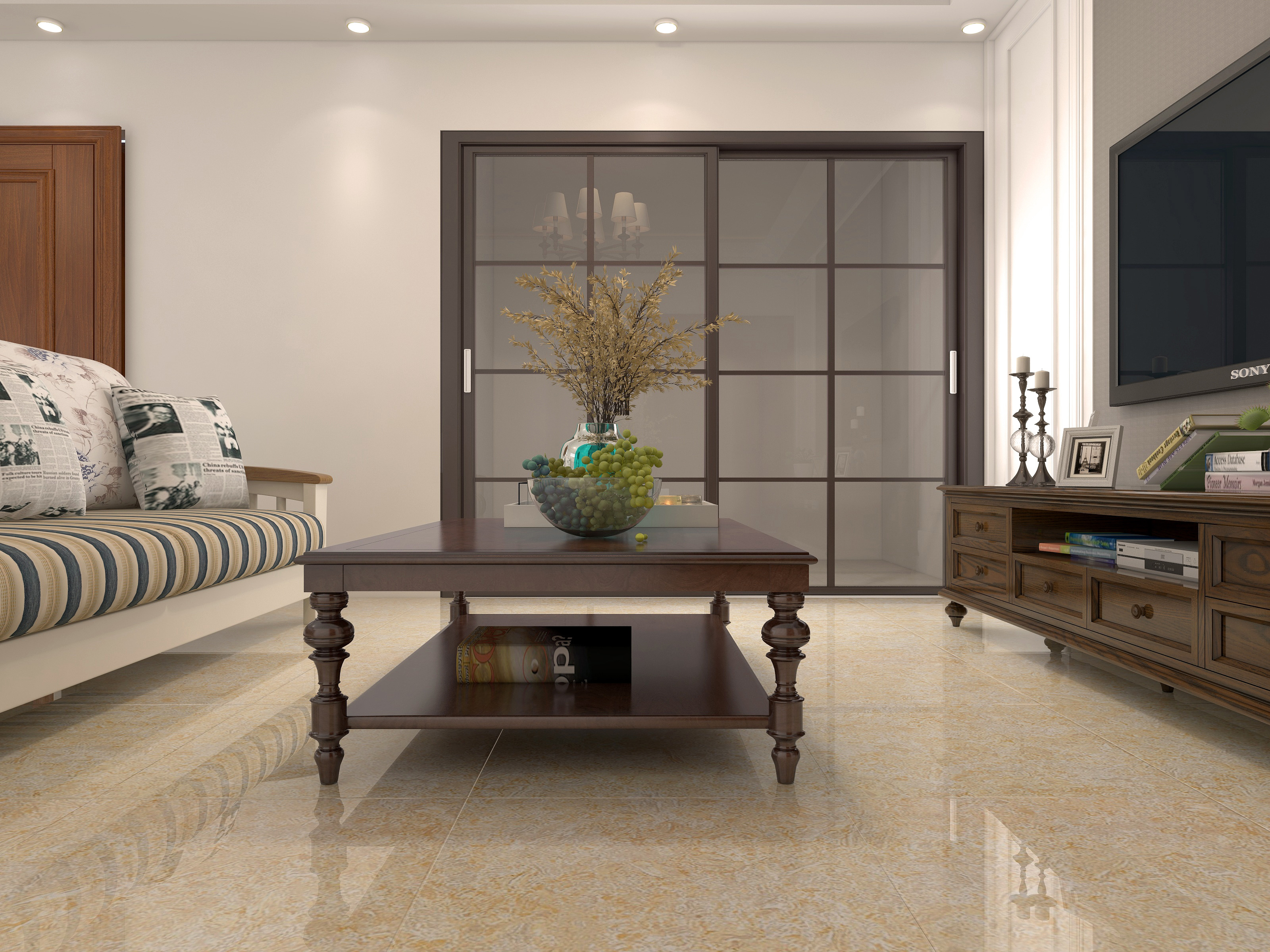 600x600mm living room polishe floor tiles