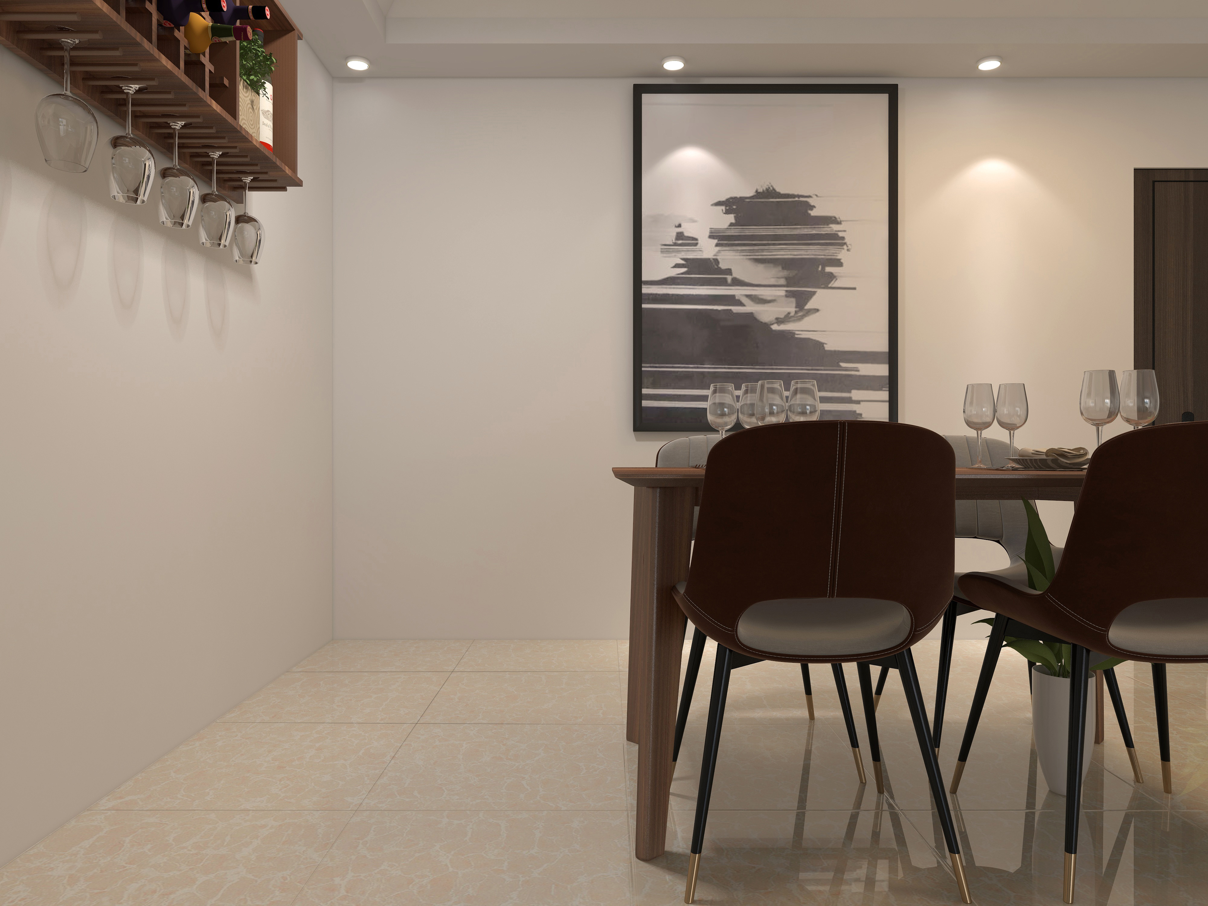 600x600mm kitchen white polished floor tiles