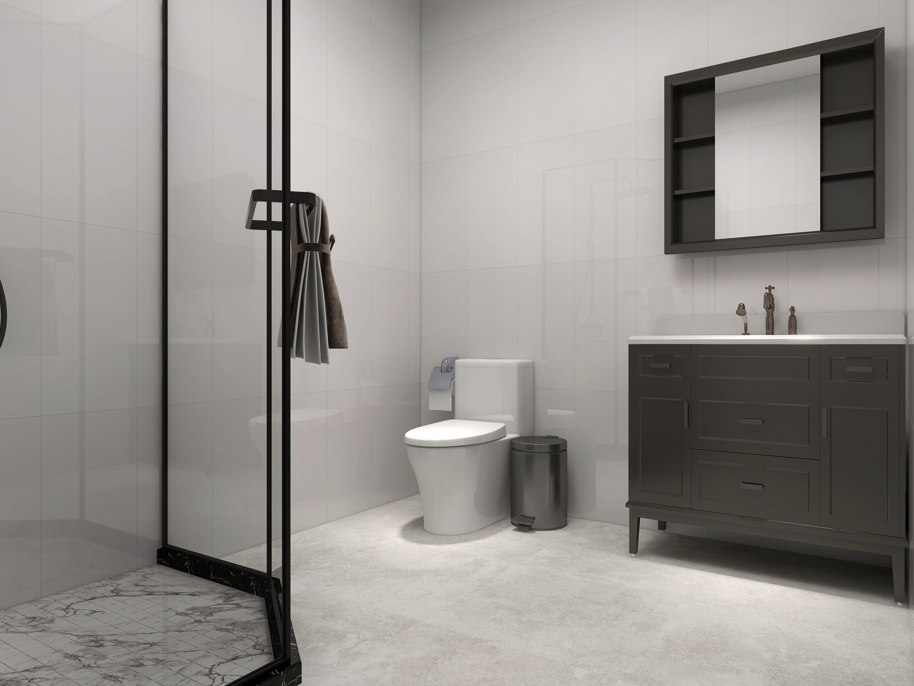 300x600mm bathroom white flat matt wall tiles