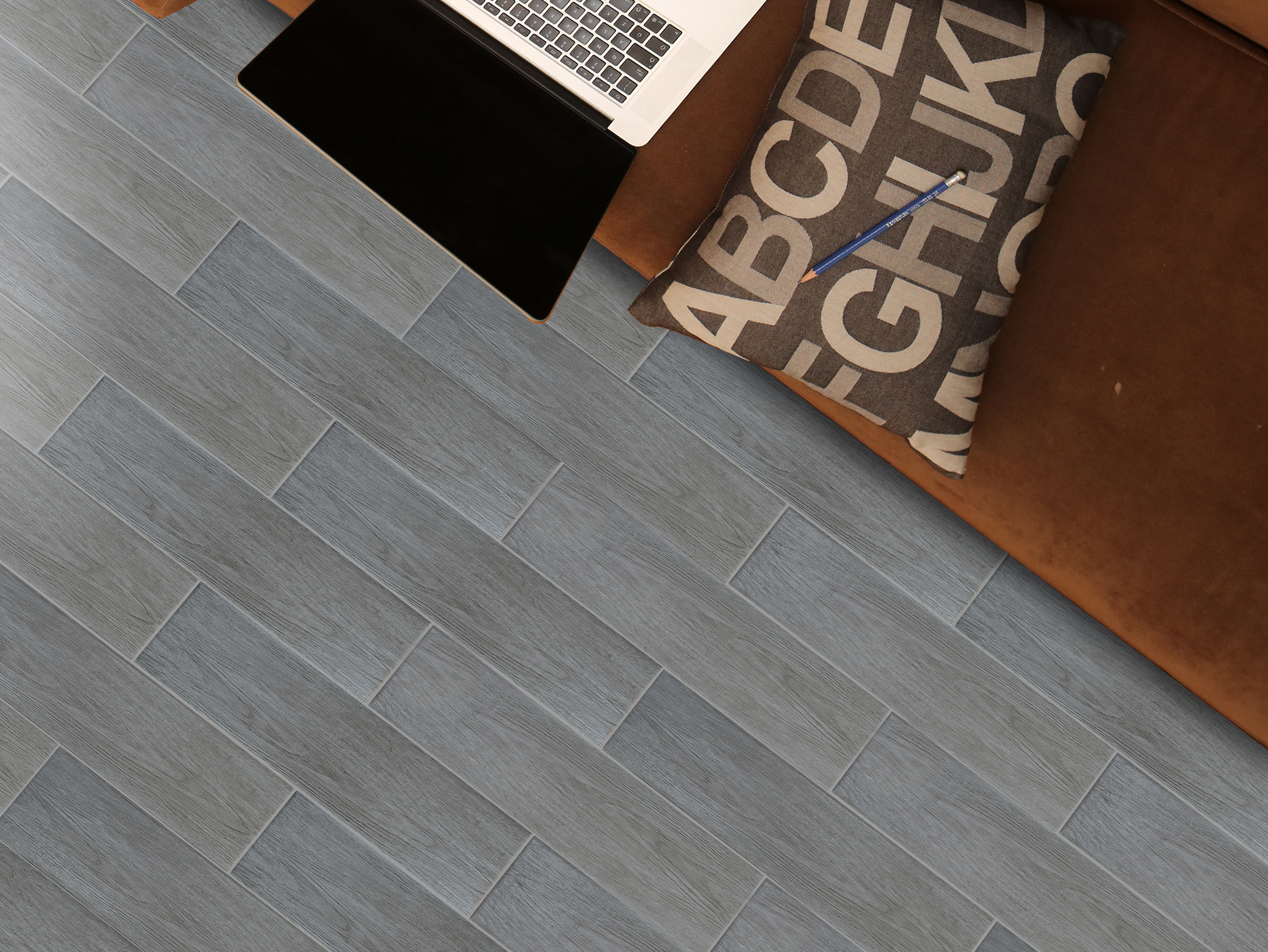 112x450mm grey matt wood look tiles
