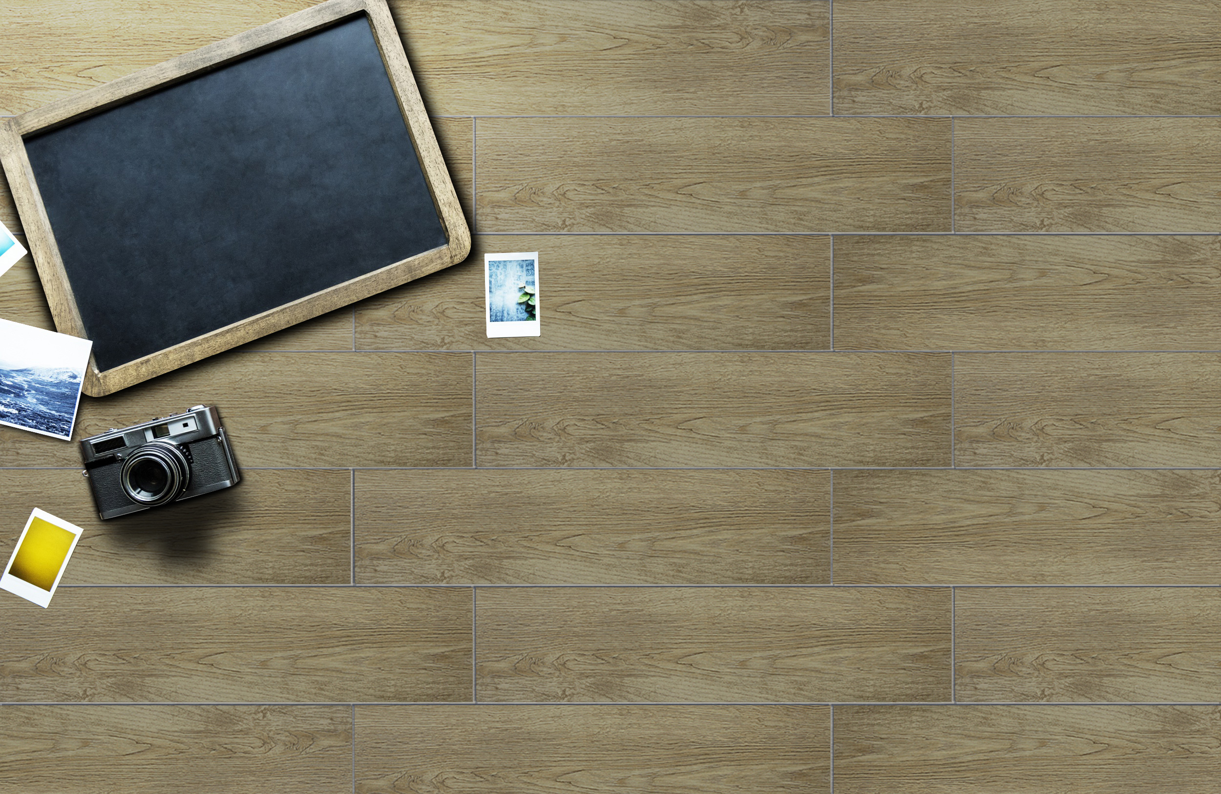 112x450mm beige wood look floor tiles