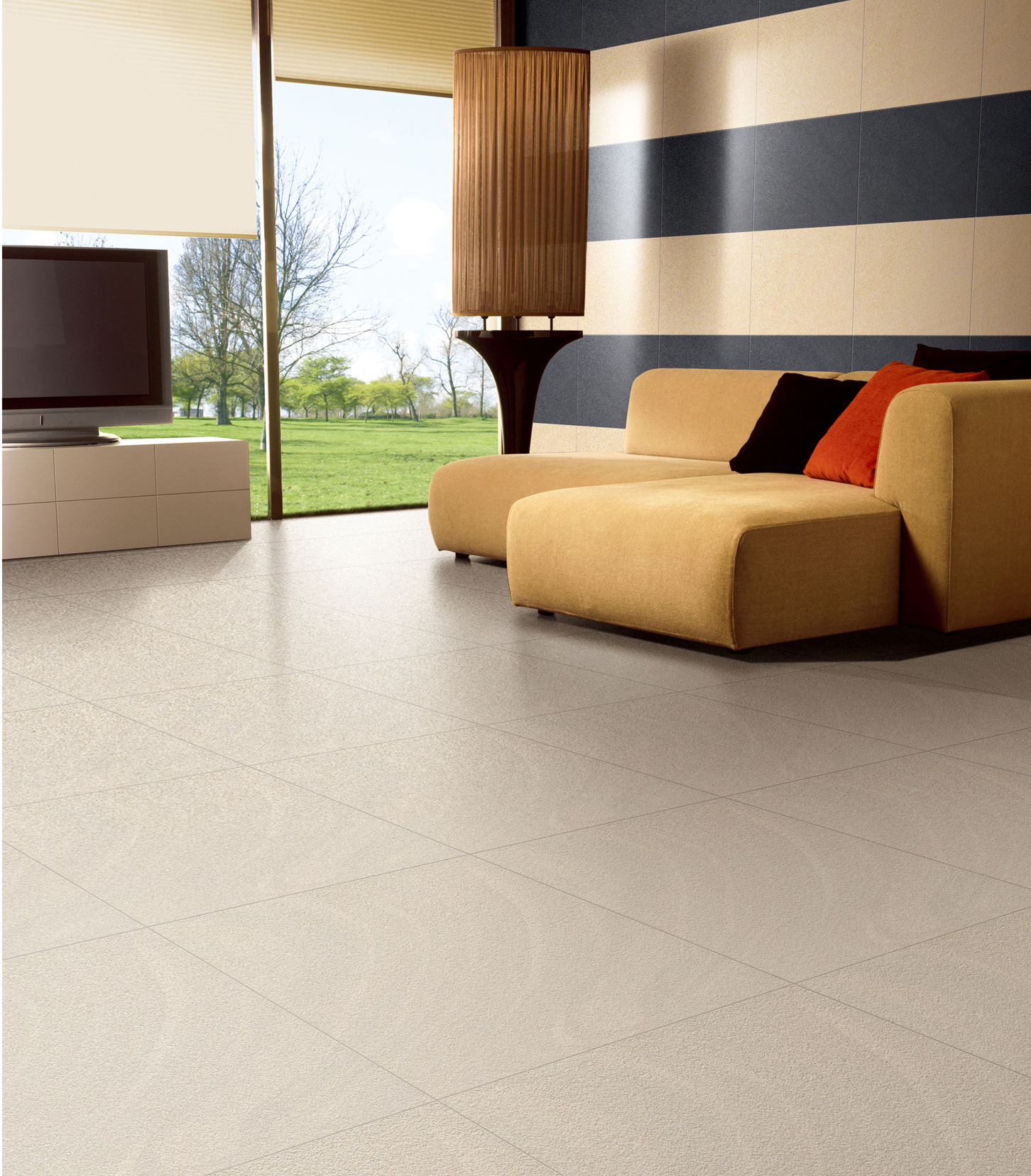 600x600mm white sandstone matt living room floor tiles