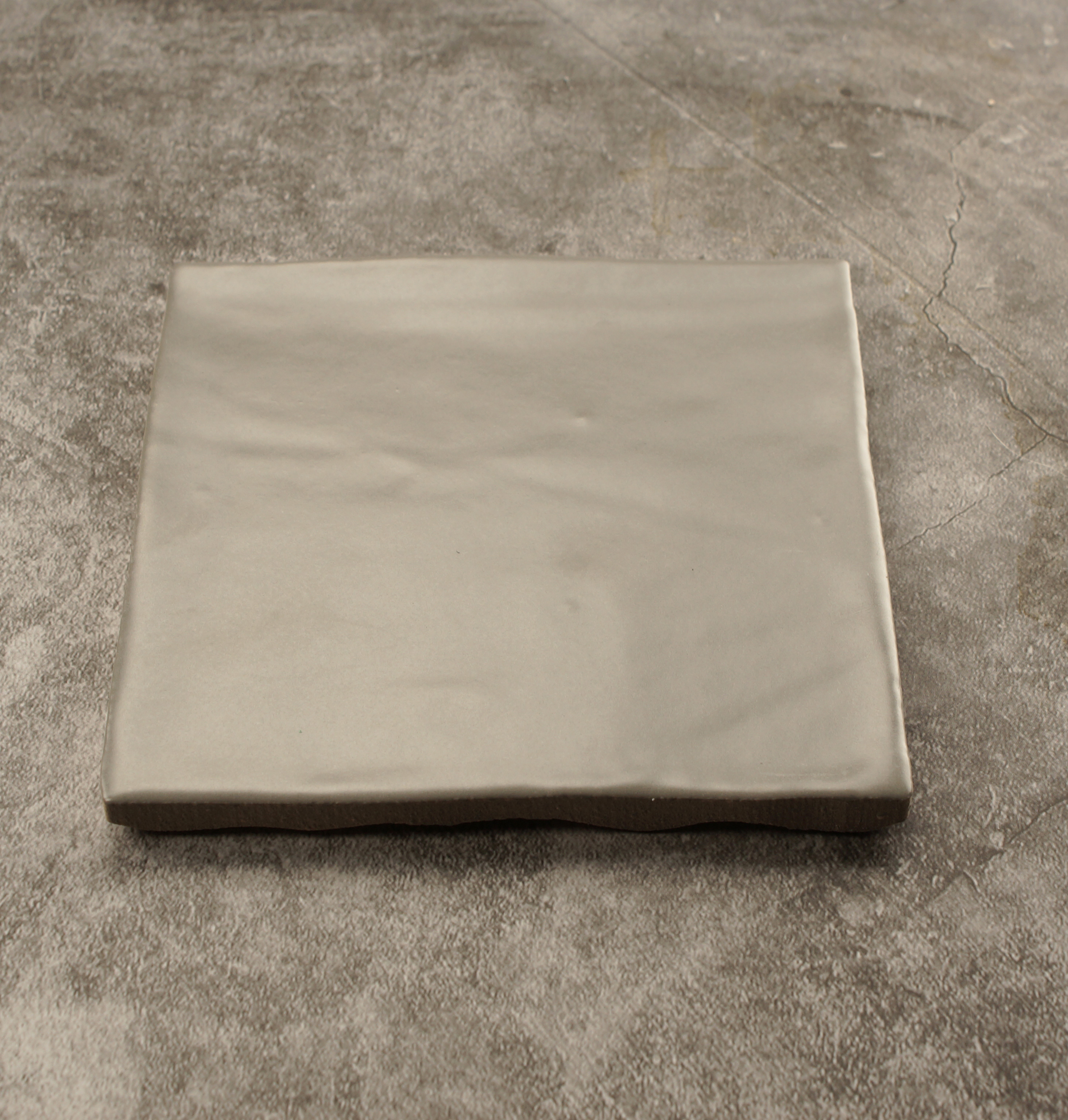 grey matt 4x4 handmade tile