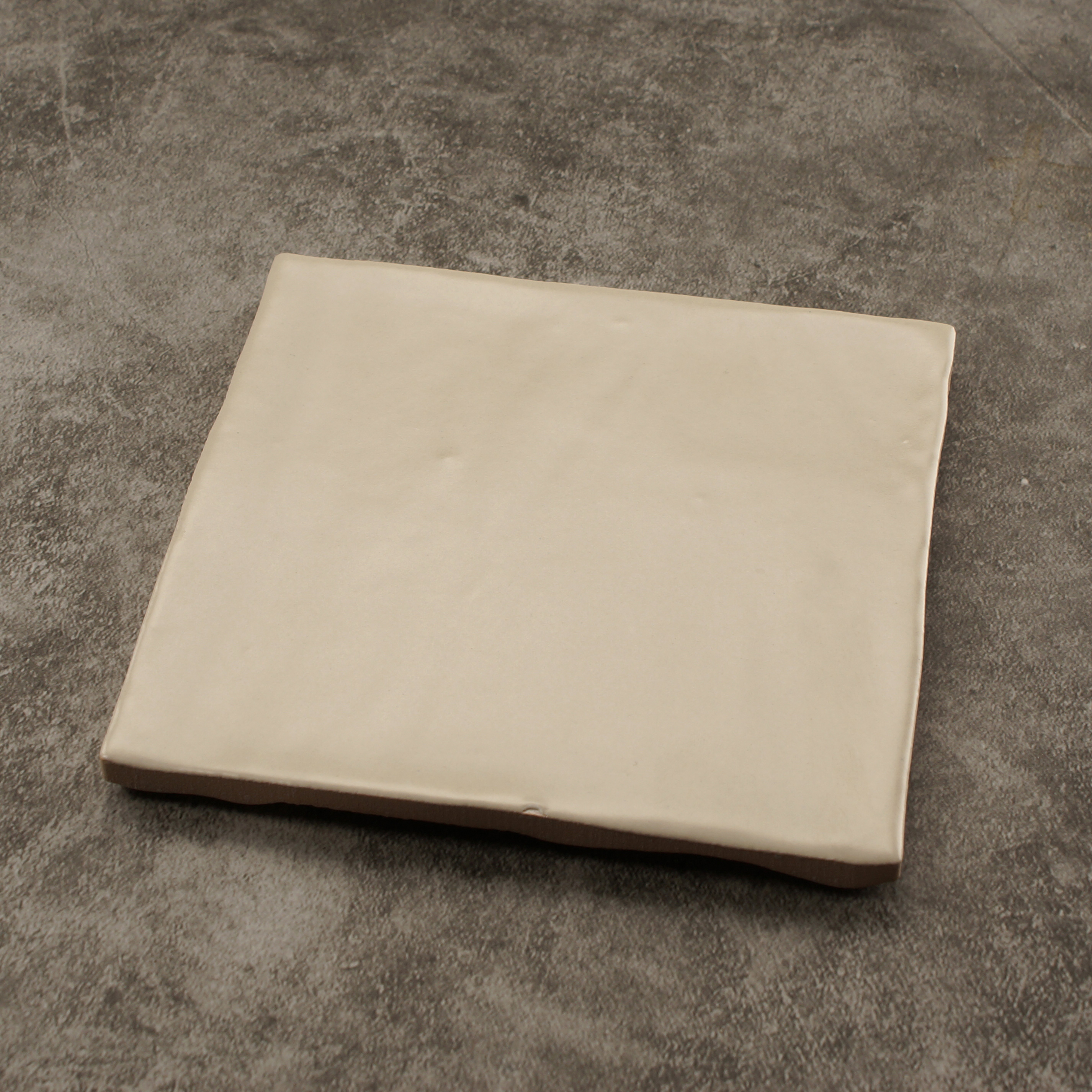 beige matt 4x4 handmade tile