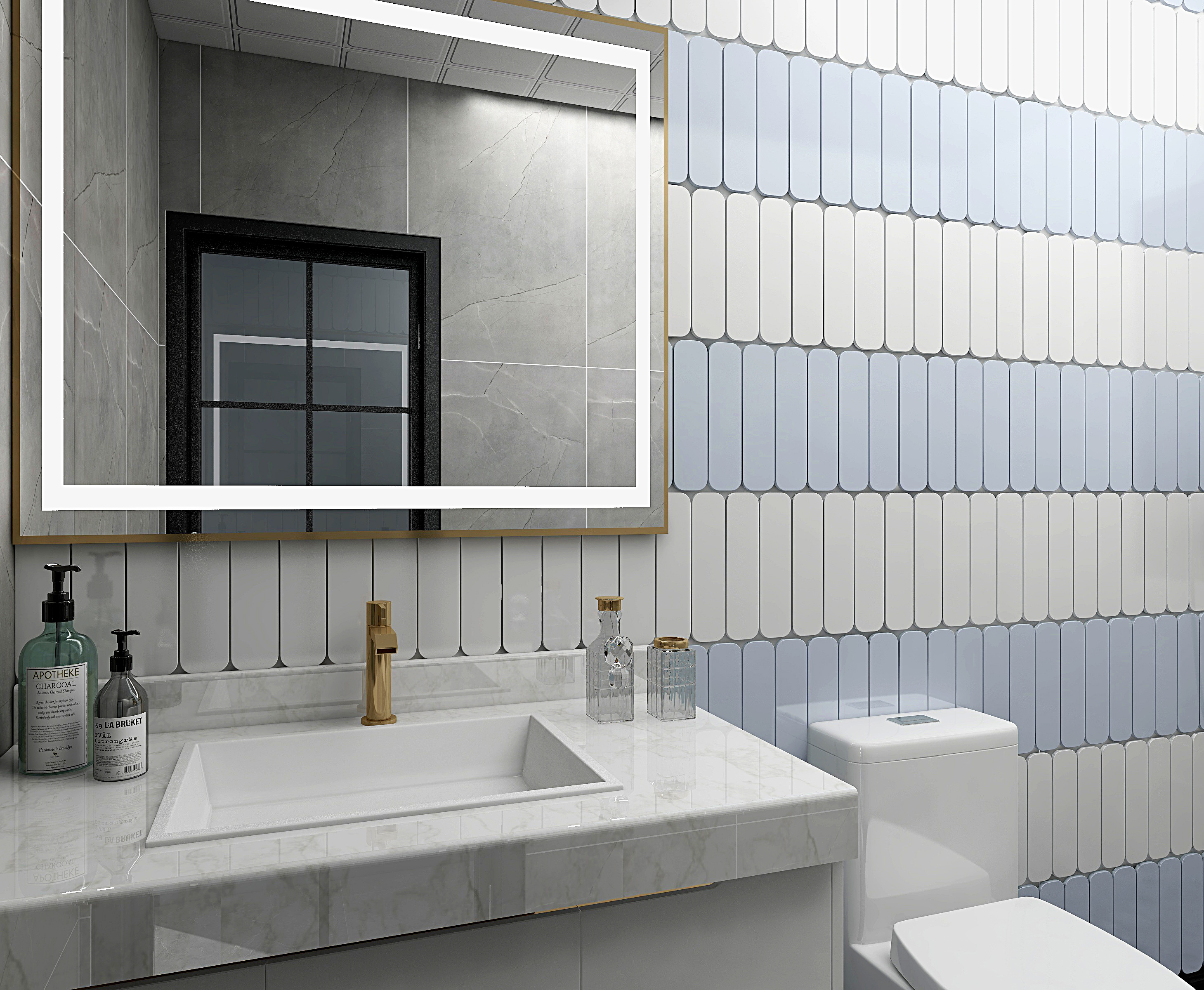 65x265mm bathroom handmade wall tiles