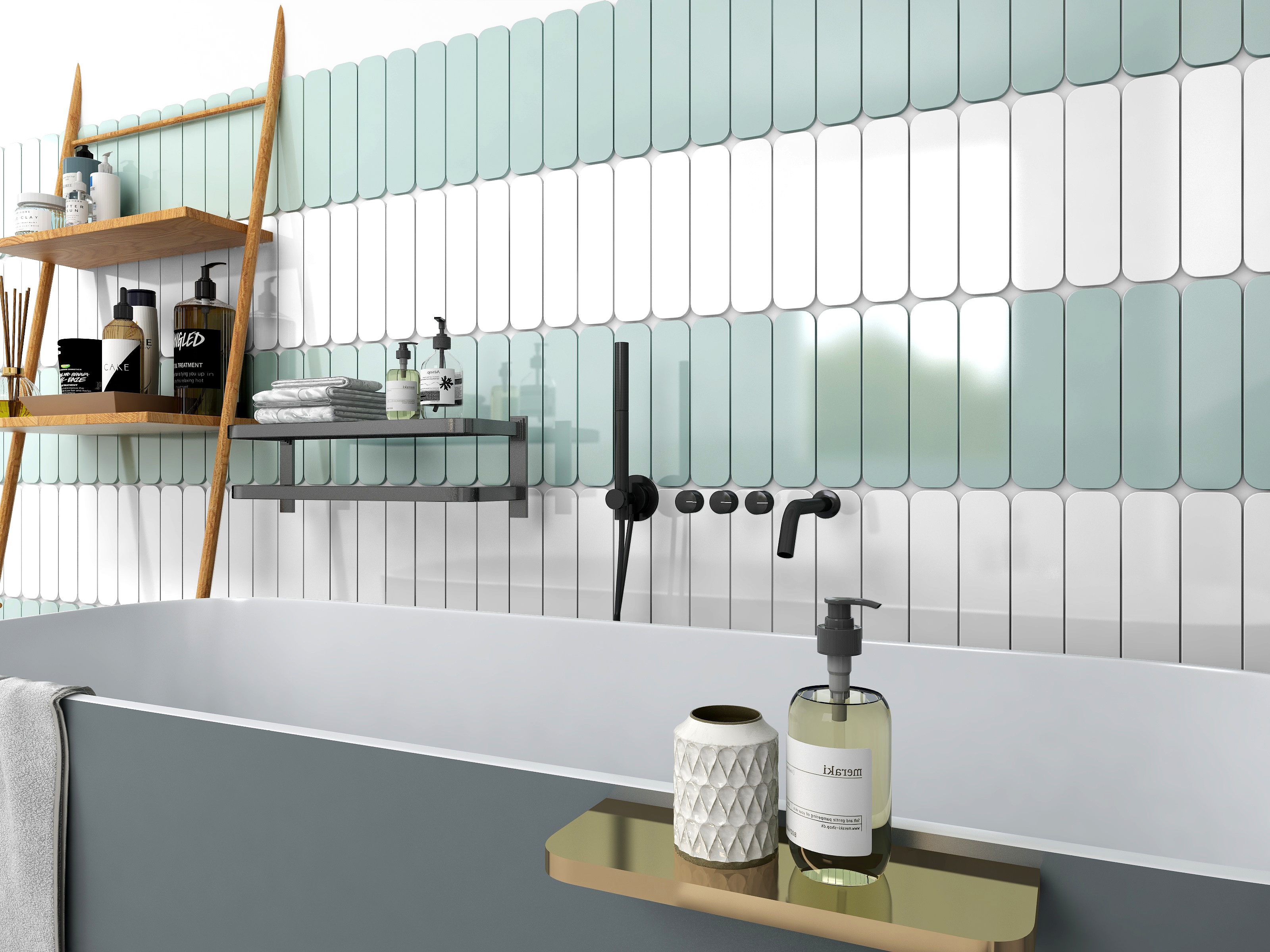 65x265mm bathroom handmade tiles
