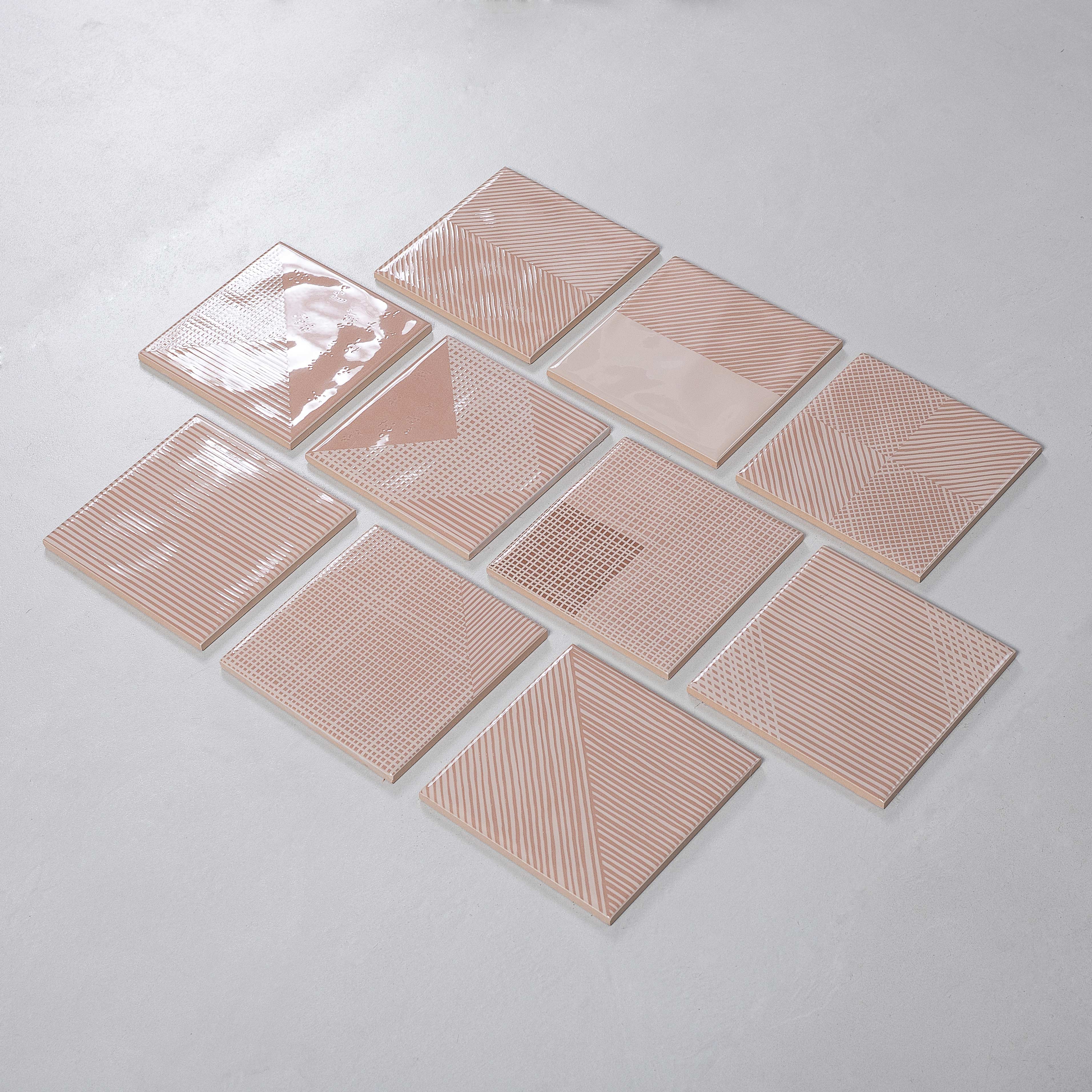 150x150mm cream handmade tiles