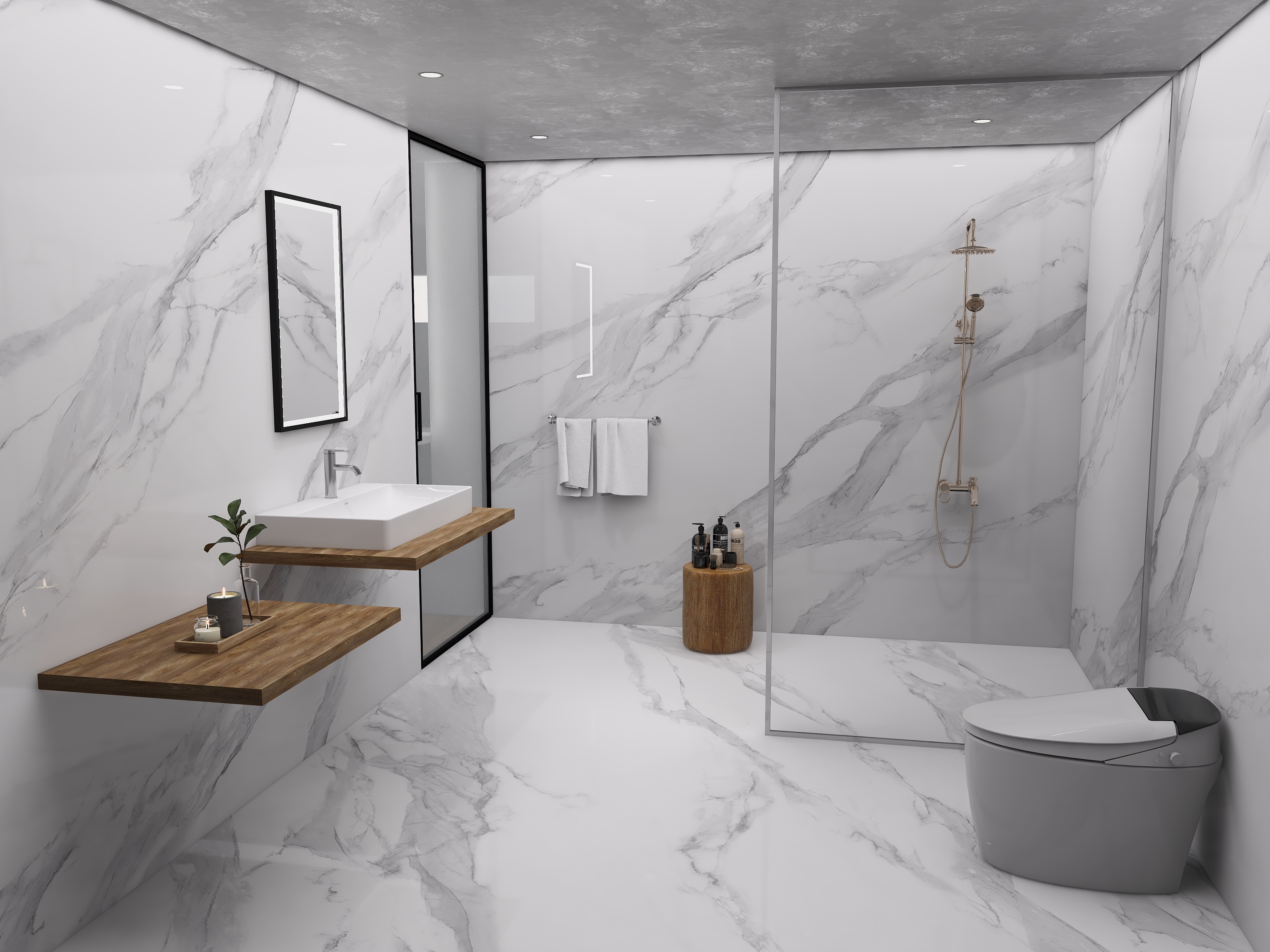 1200x2400mm slab bathroom tiles