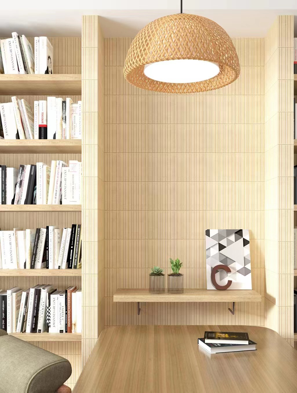 60x300mm beige handmade wall tile