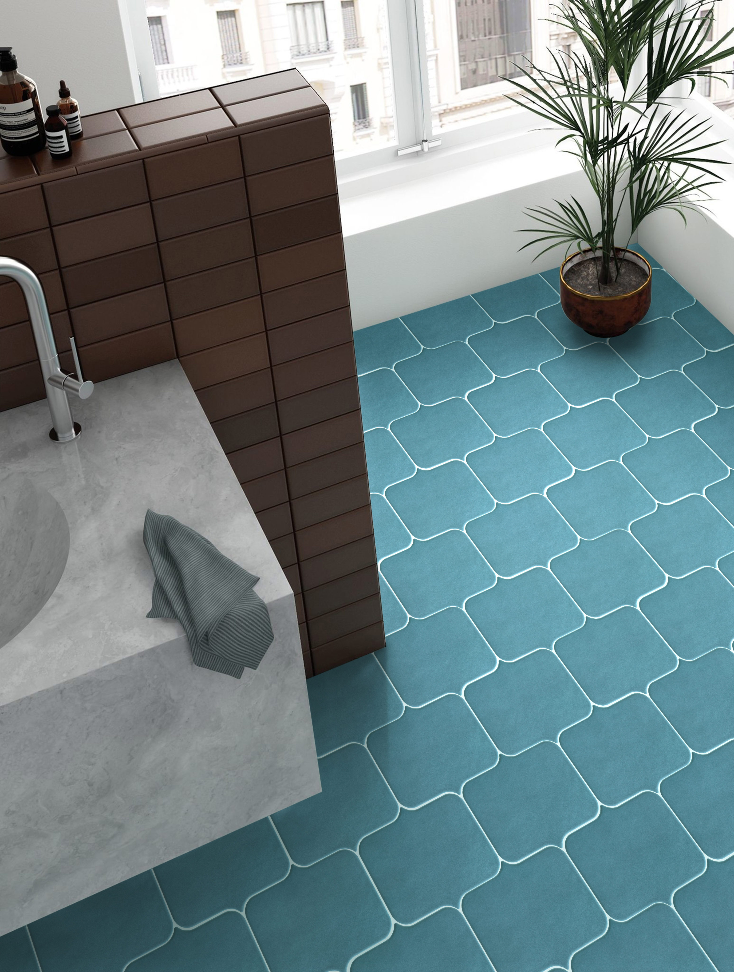 146x200mm handmade bathroom floor tiles