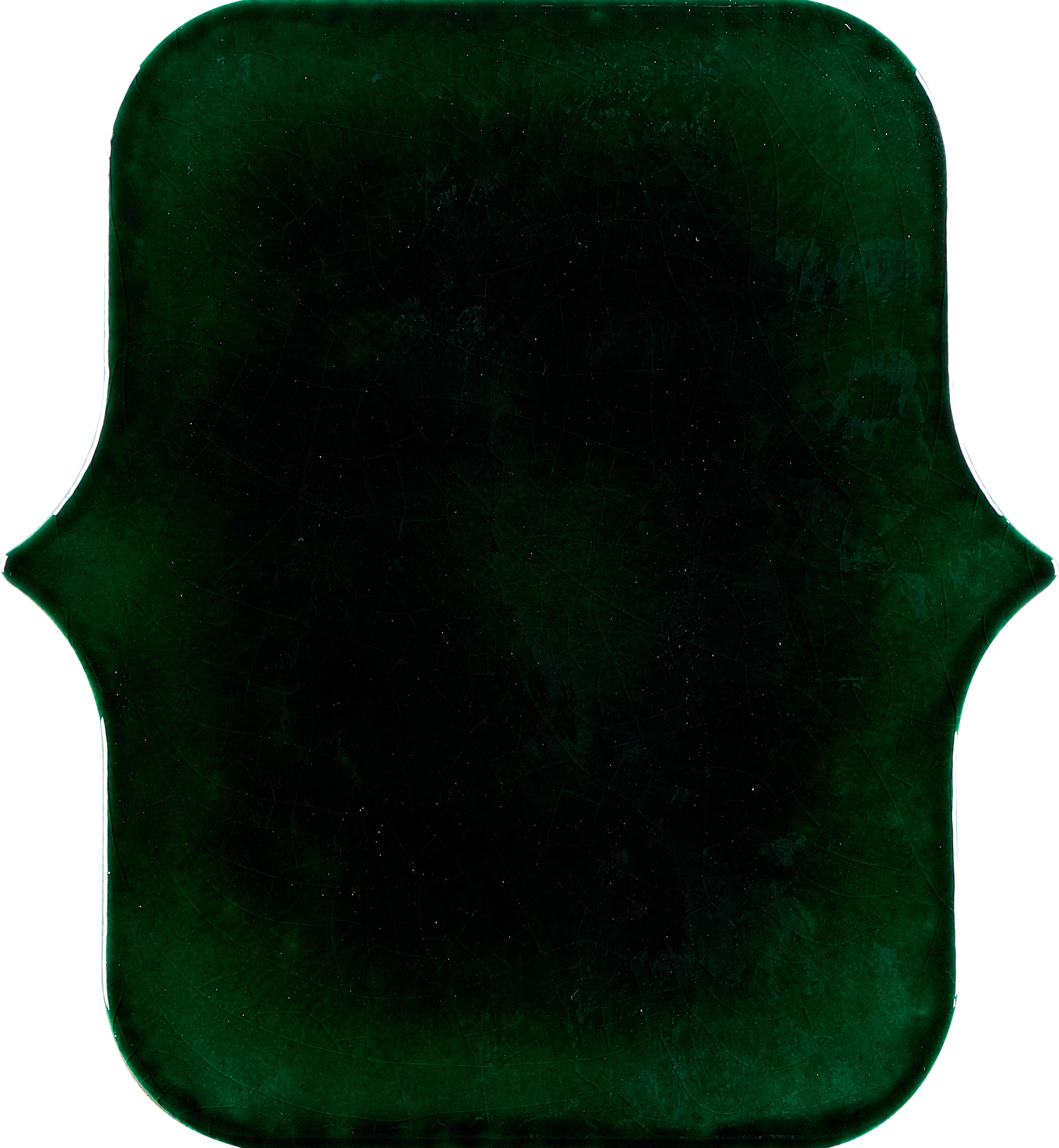 98x128mm glossy fern handmade tiles