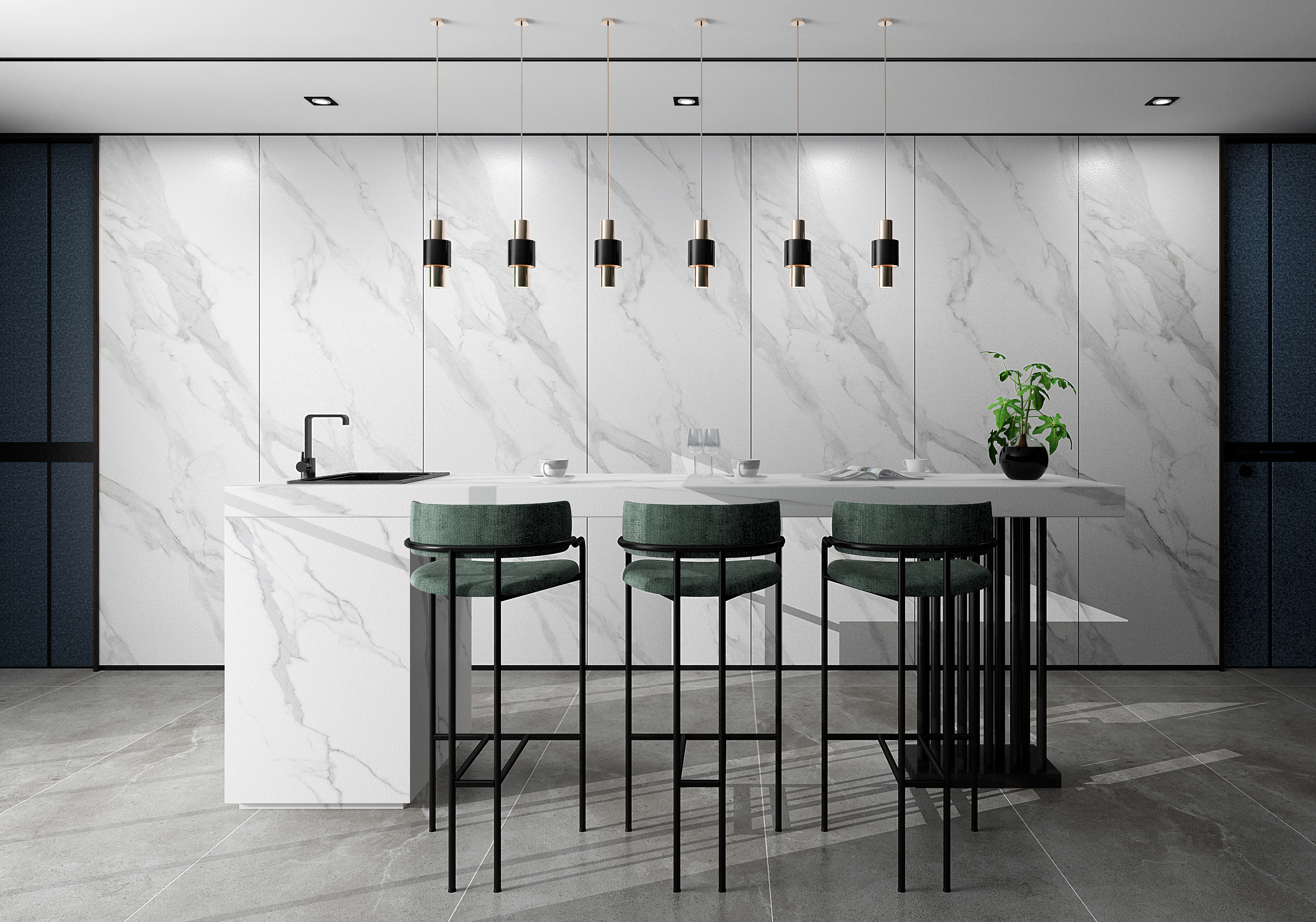kitchen slab wall tiles