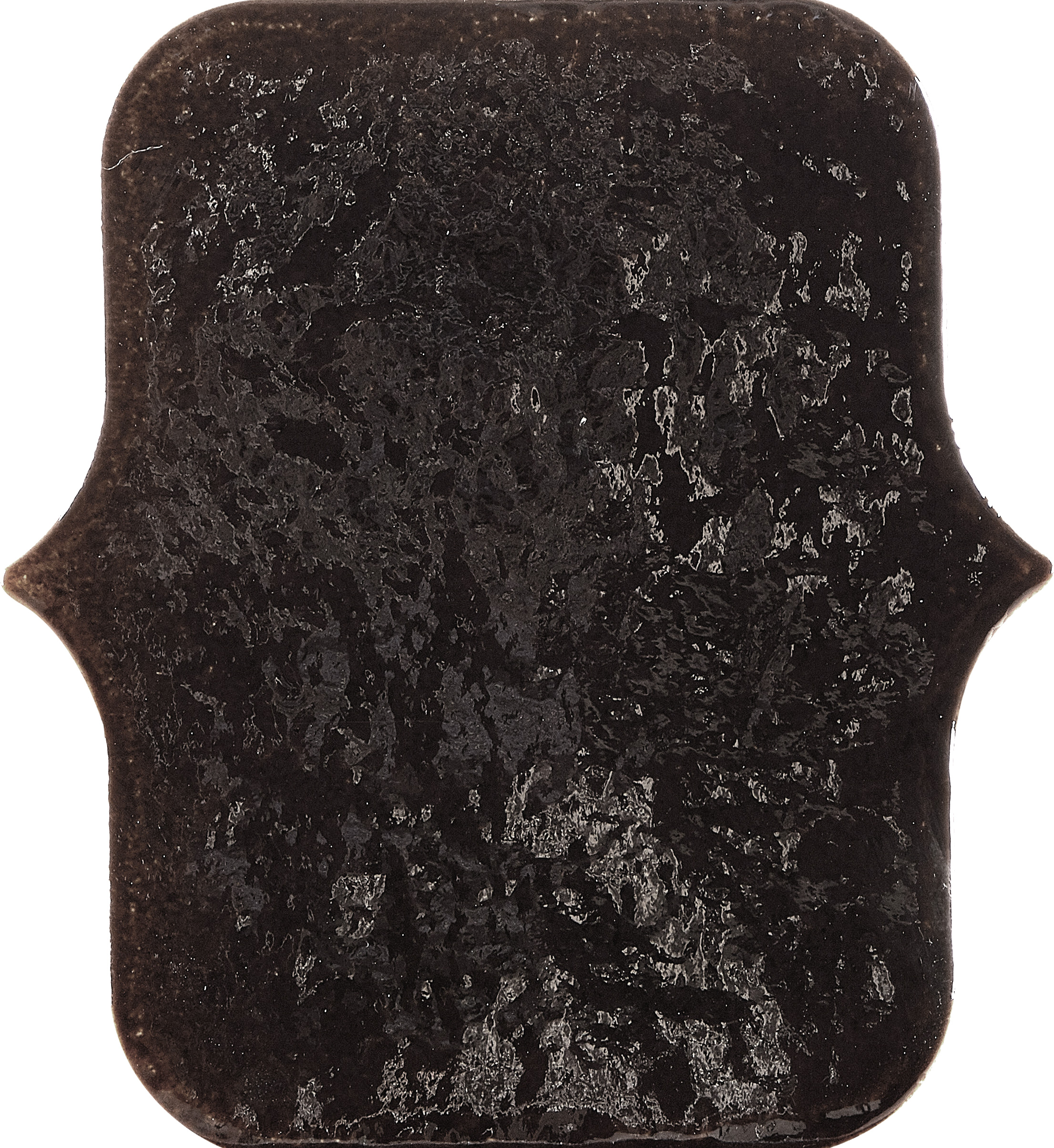 98x128mm glossy black handmade tiles