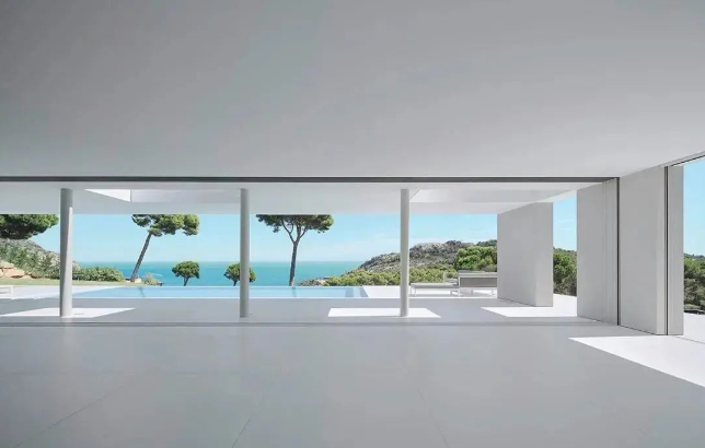 living room slab floor tiles