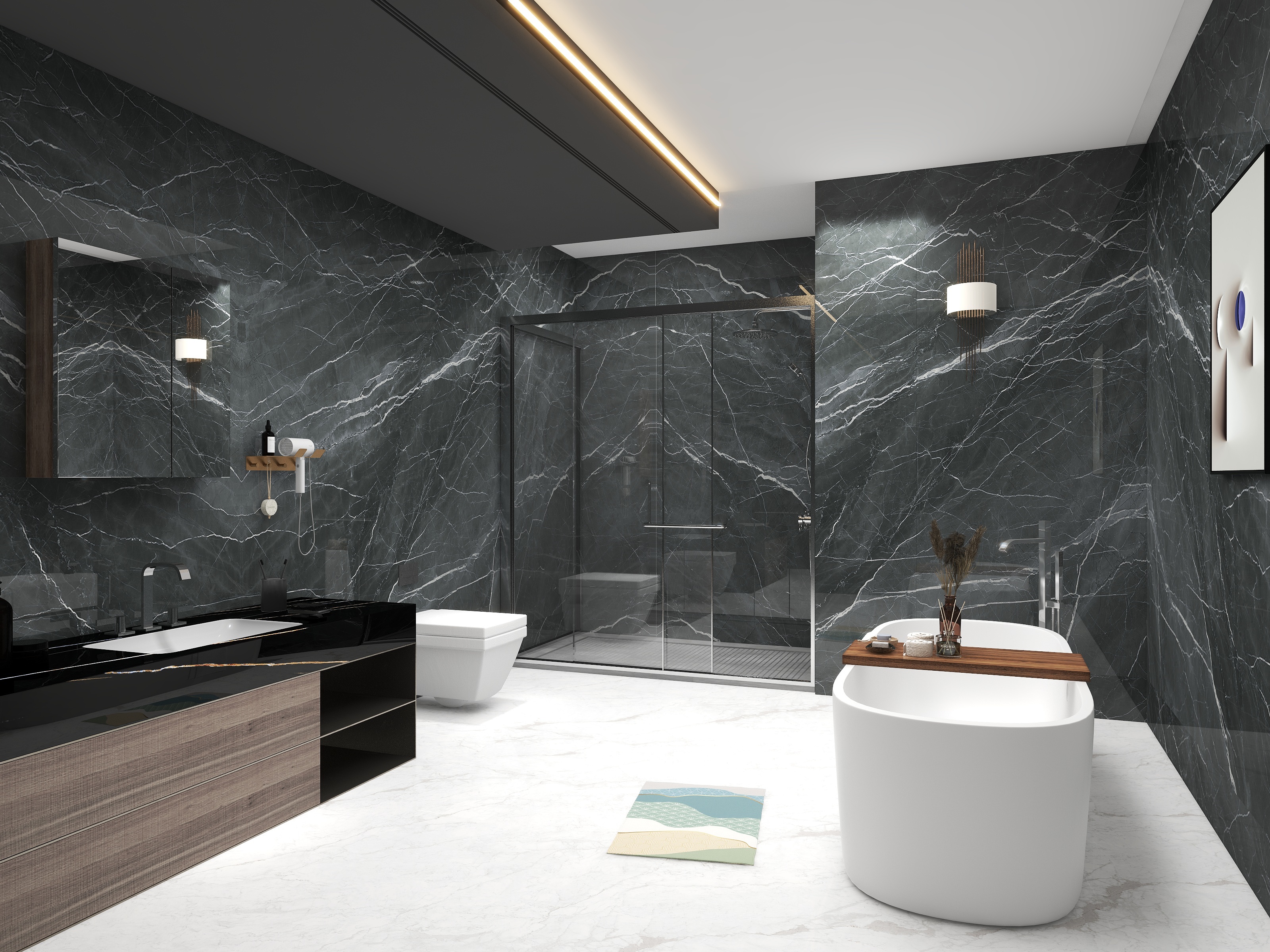 1200x2400mm bathroom slab tiles