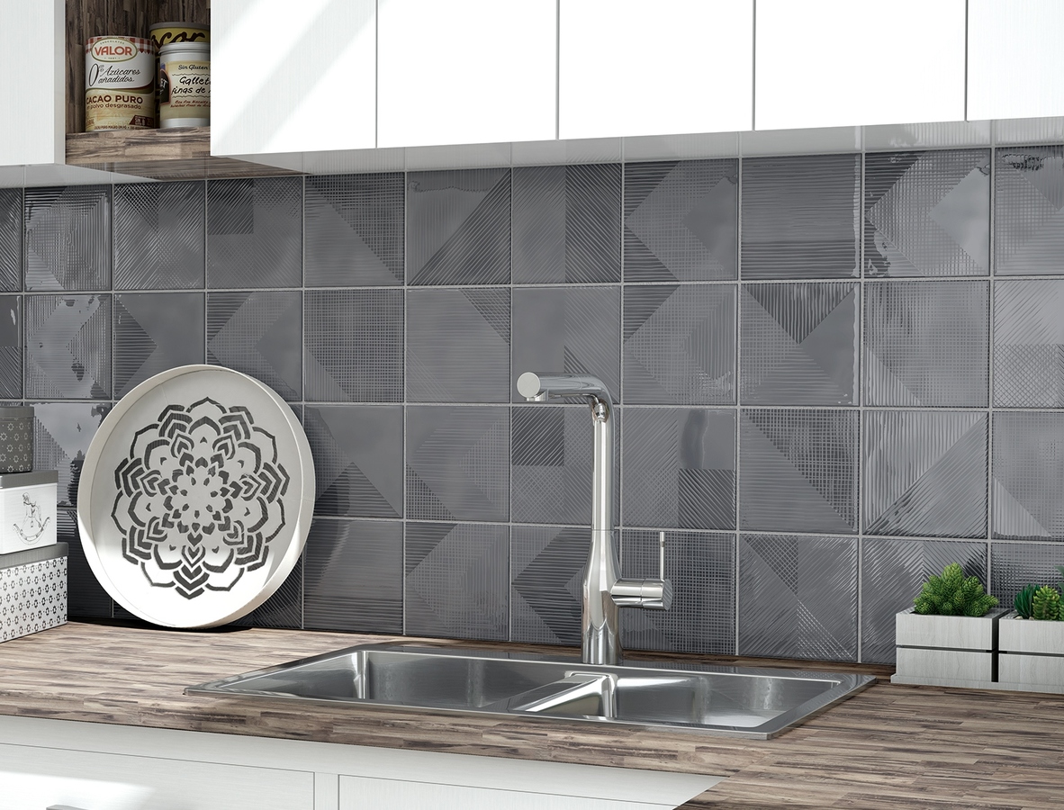 150x150mm glossy handmade kitchen wall tiles