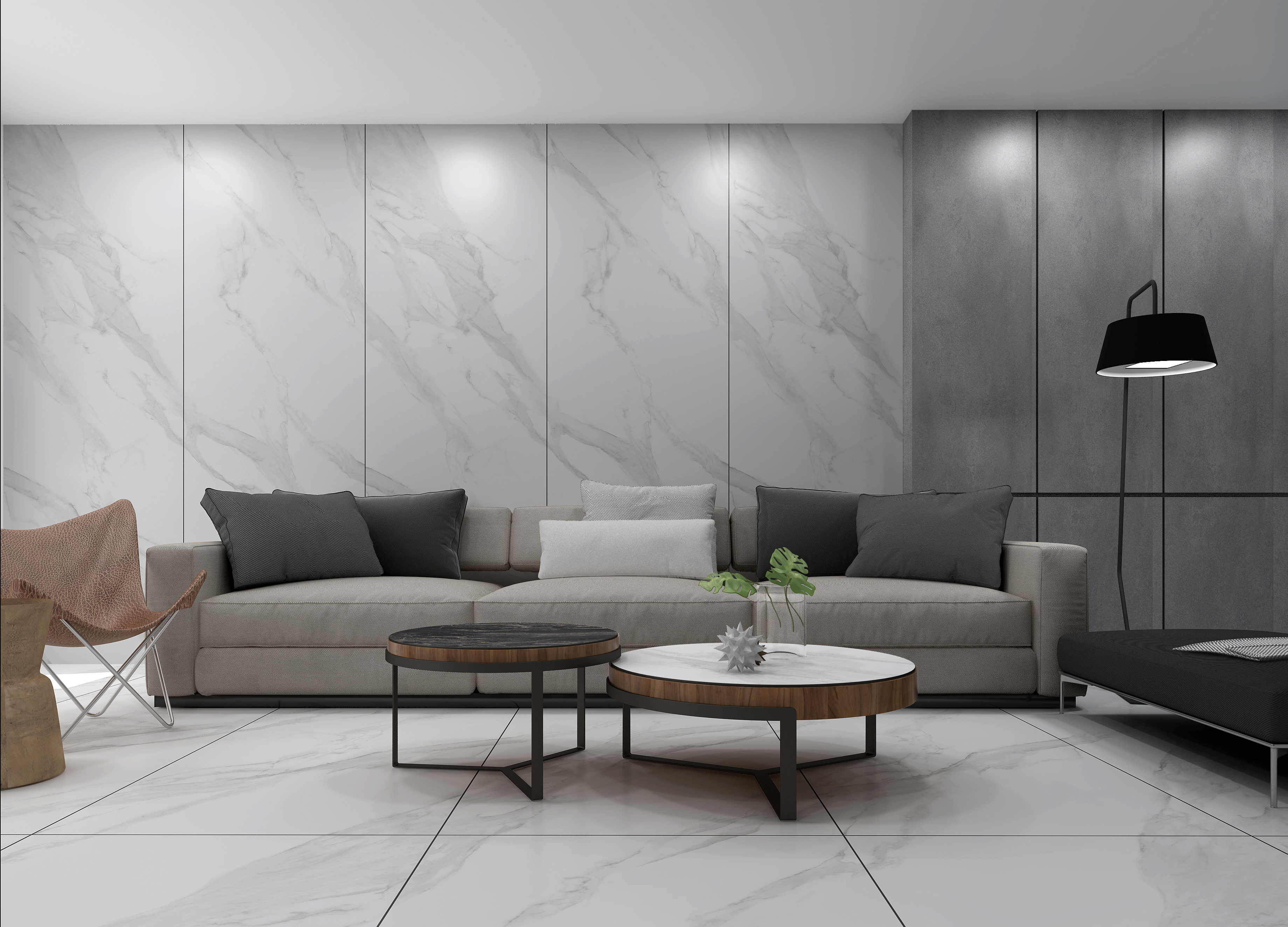 living room background wall slab tiles