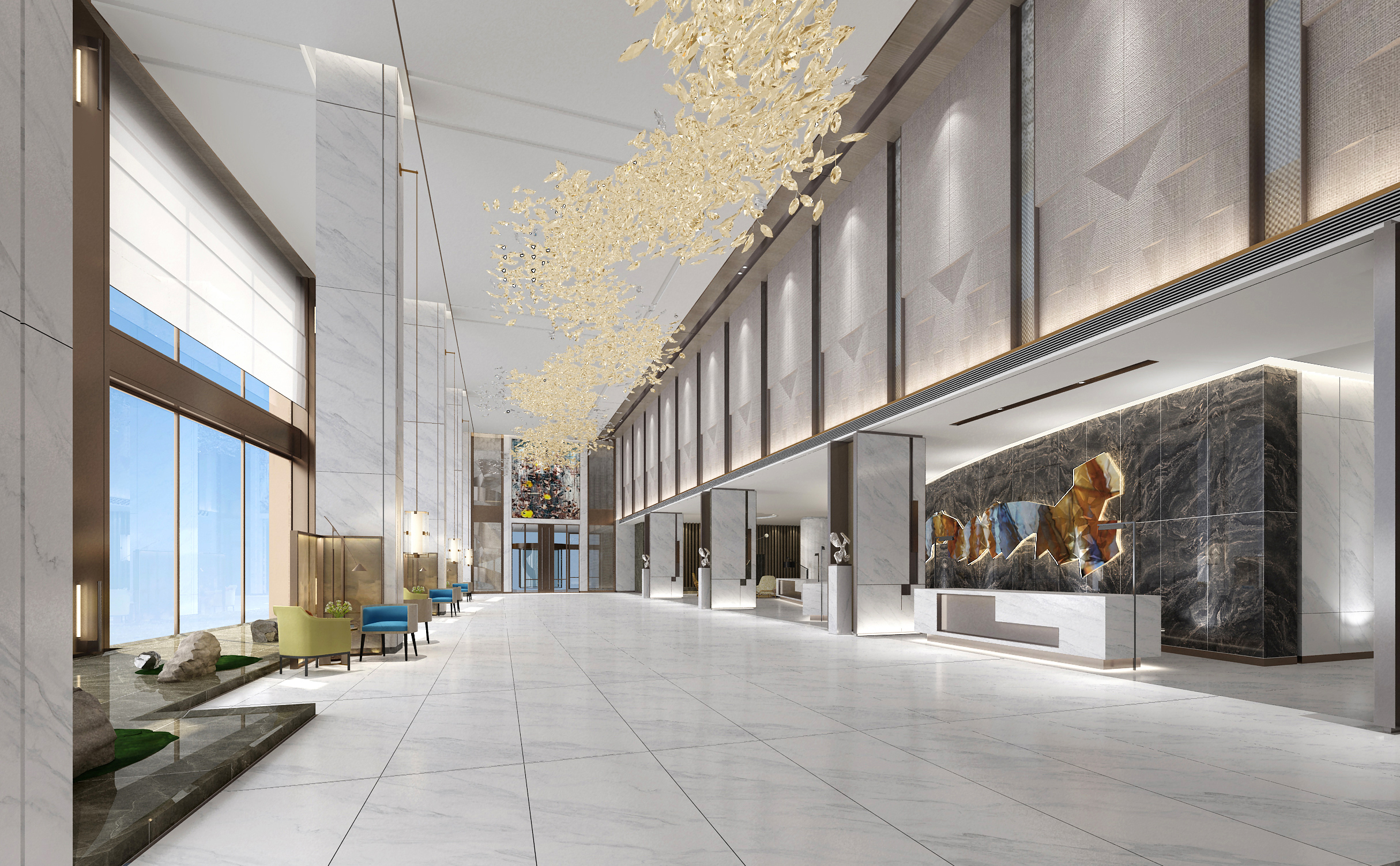 white supermarket floor tiles