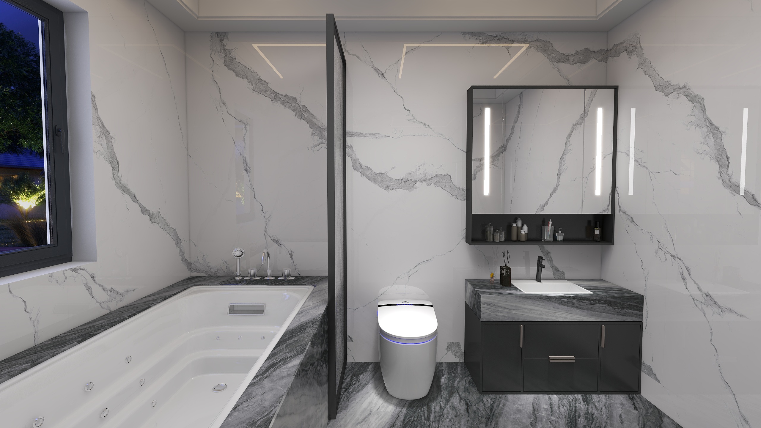bathroom porcelain slab tiles