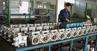 Galaxy vane pump assembling line