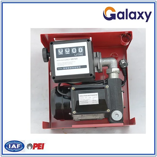 Electric fuel tranfer pump with flow meter