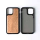 Microfiber wood phone case