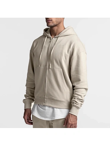 zip up men hoodie