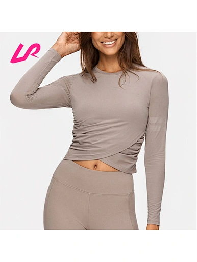crop top long sleeve workout