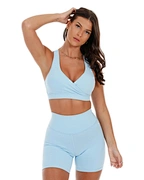 biker short and bra set