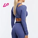 wholesale workout long sleeve crop tops