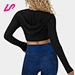 hooded yoga sports top