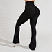 black flare yoga pants