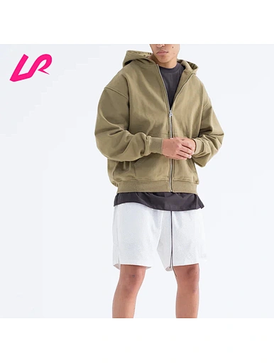 hot selling oversized zip up hoodie