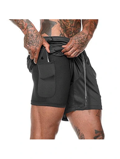 2 in 1 athletic shorts