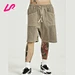 Custom Men High Street Style Acid-washed Knee-length Shorts