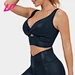 twisted front sports bra