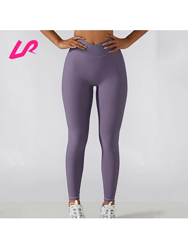 V waist rib leggings