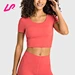 crop top shorts sleeve