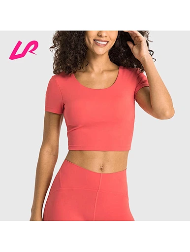 crop top shorts sleeve