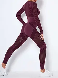 wholesale mesh seamless yoga sets