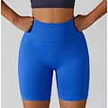 light blue high waist biker yoga shorts