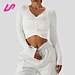 activewear long sleeve crop top