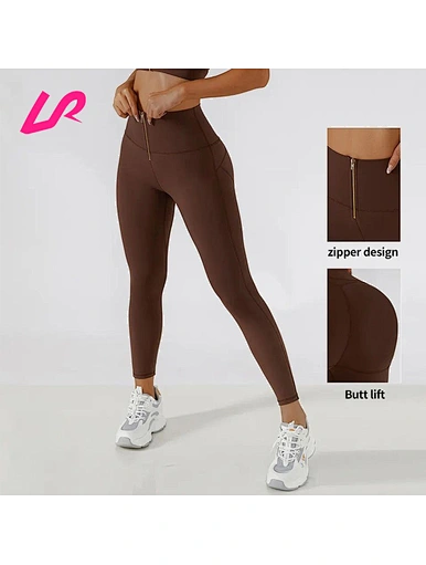 high quality zip leggings