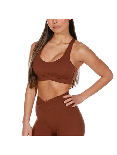 criss cross back sports bra