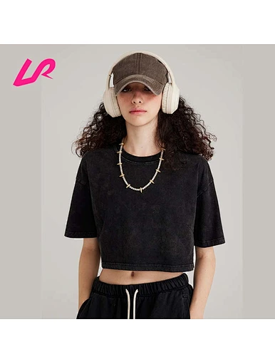 cropped oversized shirt