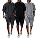 mens summer short sets