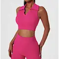 V neck crop top for women