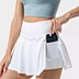 Wholesale High Waisted Pleated Tennis Skirt With Shorts