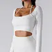 deep neck slim fit crop top manufacture with thumb hole